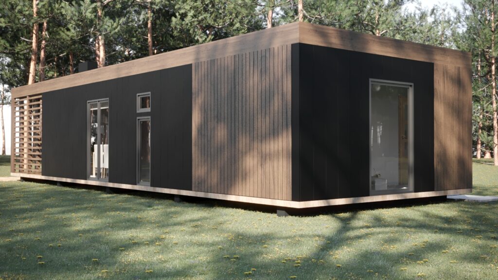 Tiny office als werkruimte in de tuin